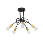 MYA ΠΟΛΥΦΩΤΟ 5XE27 ΜΑΥΡΟ/ΧΡΥΣΟ - Image 2