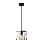 Teri Pendant Μονόφωτο 1XE27 Μαύρο (Black) - Image 3