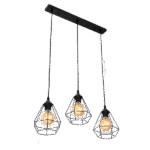 HEIDI ΚΡΕΜΑΣΤΟ ΦΩΤΙΣΤΙΚΟ 3XE27 ΜΑΥΡΟ - Image 2