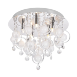 ZUMA LINE CEILING LAMP GRESSA 19031-M 5XG9 CHROME - Image 6