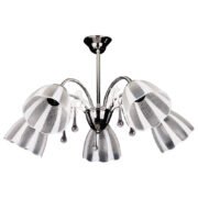 PDT 194-5 #  ΠΟΛΥΦΩΤΟ ΝΙΚΕΛ ΛΕΥΚΟ/ΔΙΑΦΑΝΟ ΓΥΑΛΙ 5ΧΕ27