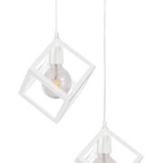 PDC 1249-2 WH  CHN ΡΟΖΕΤΑ 2/Φ ΜΕ ΚΡΕΜΑΣΤΟΥΣ ΛΕΥΚΟΥΣ ΚΥΒΟΥΣ 2ΧΕ27