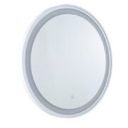 MIC-07 ΚΑΘΡΕΠΤΗΣ WH ΣΤΡΟΓΓΥΛΟΣ ΛΕΥΚΗ ΚΟΡΝΙΖΑ LED ΦΩΤΙΣΜΟ TOUCH