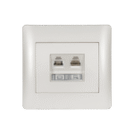 RHYME RJ11+RJ45 ΛΕΥΚΟ ΜΕΤΑΛΛΙΖΕ - Image 4