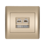 RHYME RJ11+RJ45 ΣΑΜΠΑΝΙΖΕ ΜΕΤΑΛΛΙΖΕ - Image 4