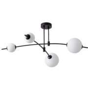 CCC 553-4 ΟΡΟΦΗΣ ΓΡΑΜΜΙΚΟ ΜΑΥΡΟΣ ΣΚΕΛΕΤΟΣ ΜΕ 4 ΦΟΥΣΚΕΣ LED 40W 3000K 2400 LMN