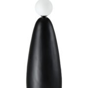 FLC 8037 ΒΚ ΜΑΥΡΟ ΟΒΑΛ ΜΕ ΔΥΟ ΜΠΑΛΕΣ LED ΑΚΡΥΛΙΚΟ+ ΡΗΤΙΝΗ