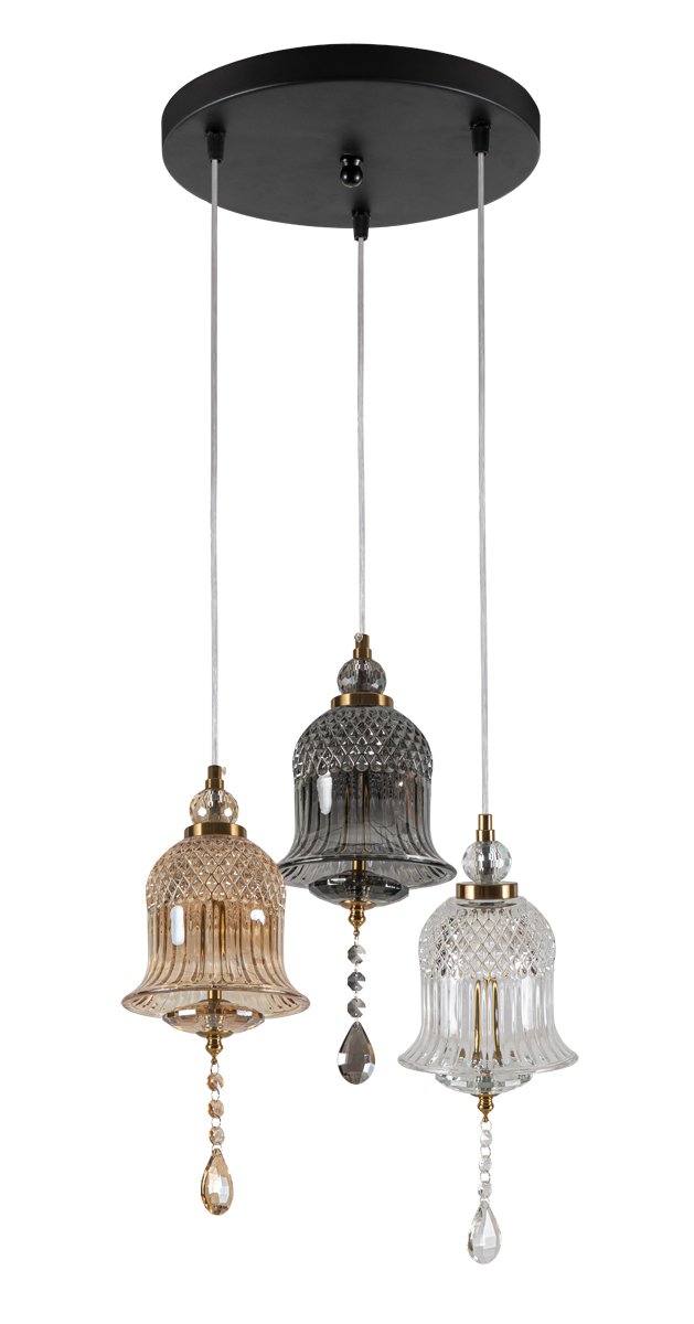 12aaf0a328-3dc6-b7ff-f55d-019b4a6631c0 PDC 723-3 3/Φ ΡΟΖΕΤΑ ΜΕ ΓΥΑΛΙΝΕΣ ΚΑΜΠΑΝΕΣ Ι LED-3Χ5W ΜΕ ΔΙΑΚΟΣΜΗΤΙΚΟ ΚΡΥΣΤΑΛΛΟ - Image 1