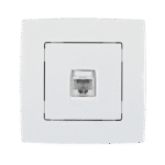 Elmark Πρίζα Υπολογιστή Cat.6 Λευκή Μεταλλιζέ – CITY (190034) - Image 5