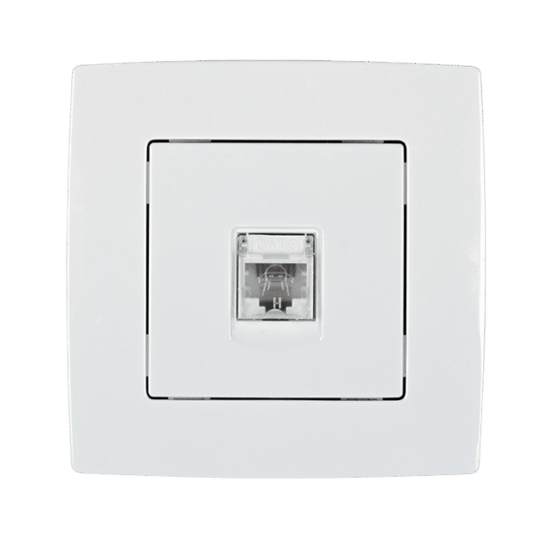 Elmark Πρίζα Υπολογιστή Cat.6 Λευκή Μεταλλιζέ – CITY (190034) - Image 5