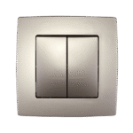 Elmark Διακόπτης Διπλός Αλέ-Ρετούρ СХ.6 Σαμπανιζέ Μεταλλιζέ – CITY (190052) - Image 3