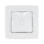 CITY Διακόπτης Κουδουνιού Λευκός, Μεταλλιζέ (190181) - Image 5