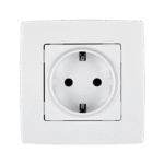 Elmark Πρίζα Σούκο Λευκή Μεταλλιζέ Με Βίδα – CITY (190211S) - Image 5