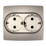 Elmark Πρίζα Σούκο Διπλή Σαμπανιζέ Μεταλλιζέ με Βίδα – CITY (190372S) - Image 5