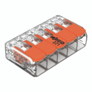 WAGO 221 CONNECTOR, 5 CONDUCTORS 0,02-4 MM2