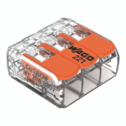 Συνδετήρας WAGO 221 3 Αγωγών 0,5–6mm² 450V 41A