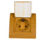 EL BASIC TZ107C GERMAN STANDARD SOCKET WITH COVER - Image 3