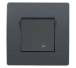 Διακόπτης EL BASIC TG114 1Button 1Way με Φωτισμό Graphite 10A - Image 3