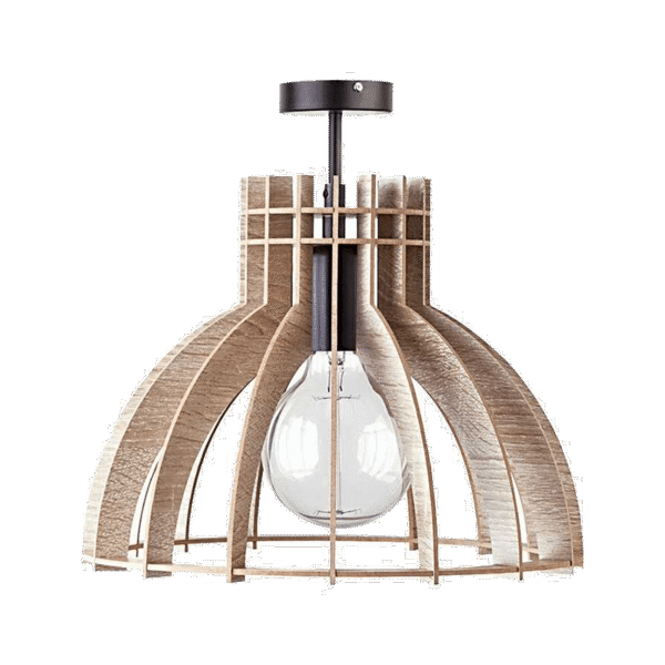 WOODY-4 ΚΡΕΜΑΣΤΟ ΦΩΤΙΣΤΙΚΟ 1XE27 ΜΑΥΡΟ/ΞΥΛΟ - Image 5