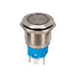 ΜΠΟΥΤΟΝ ΣΤΡΟΓΓΥΛΟ ΜΕ ΛΥΧΝΙΑ LED EL-2211DZG 1NO+1NC IP65 ΠΡΑΣΙΝΟ - Image 4