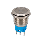 ΜΠΟΥΤΟΝ ΣΤΡΟΓΓΥΛΟ ΜΕ ΕΠΑΝΑΦΟΡΑ EL-2211F 1NO+1NC IP65 - Image 3