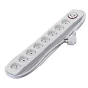 ΠΟΛΎΜΠΡΙΖΟ 8 ΘΈΣΕΩΝ 2m H05VV-F 3X1.5mm² ΜΕ ΔΙΑΚΌΠΤΗ