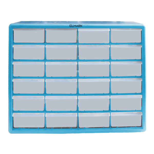 PLASTIC STORAGE BOX 24DRAWERS 50X16X39cm NO SCREW - Image 3