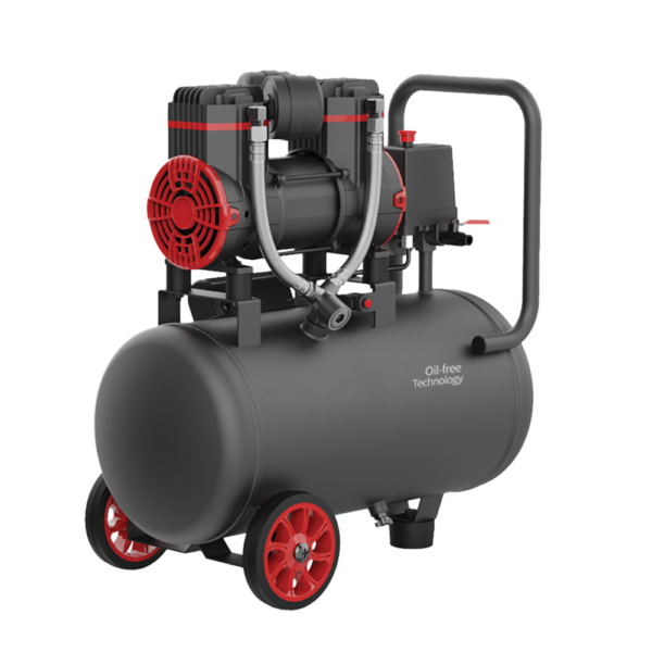 Elmark Oil-Free Air Compressor EL-AC18L – Αεροσυμπιεστής 18L Χωρίς Λάδι Με Ρόδες Μεταφοράς - Image 6