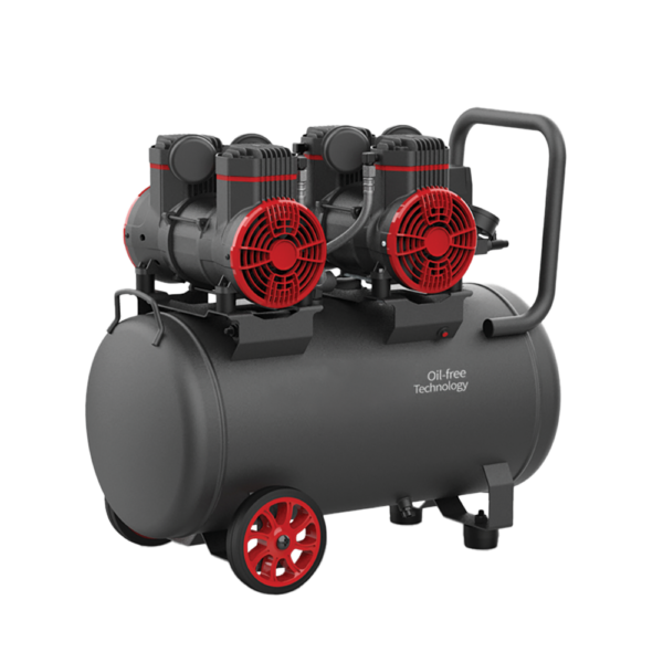 Elmark Oil-Free Air Compressor EL-AC50L – Αεροσυμπιεστής 50L Χωρίς Λάδι Με Διπλή Έξοδο Αέρα - Image 4