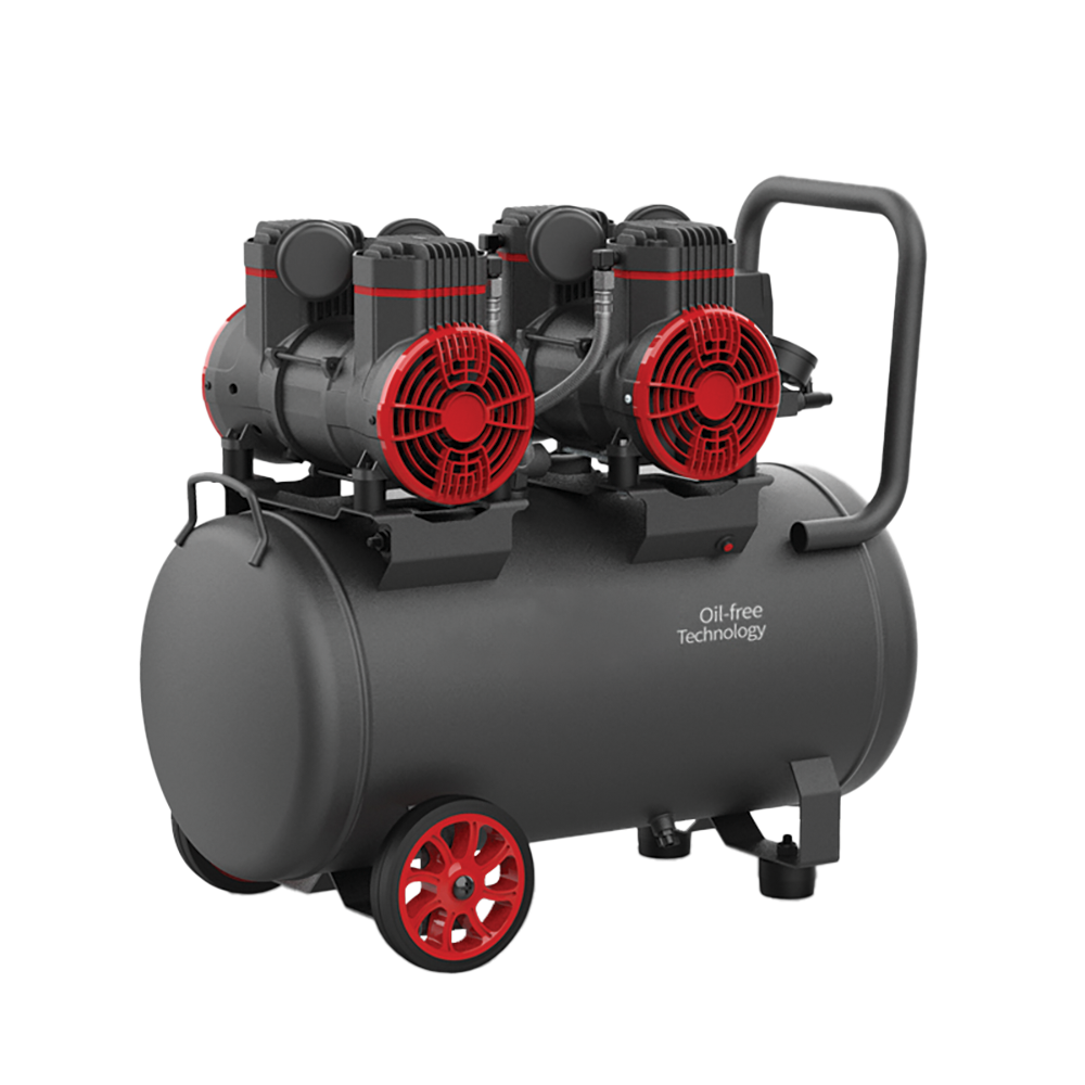 59672 Elmark Oil-Free Air Compressor EL-AC50L – Αεροσυμπιεστής 50L Χωρίς Λάδι Με Διπλή Έξοδο Αέρα - Image 1