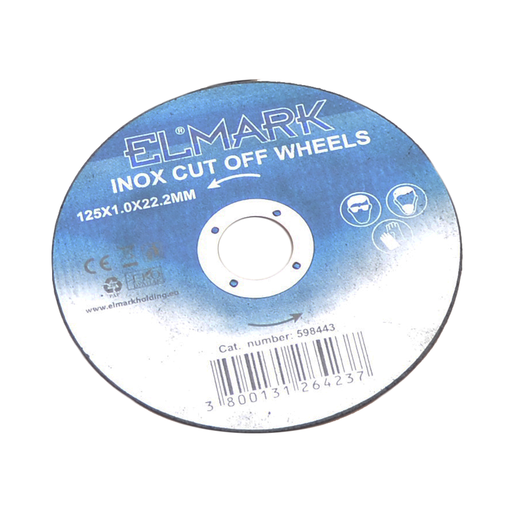 598443 INOX CUT OFF WHEELS 125X22.2X1.0mm - Image 1