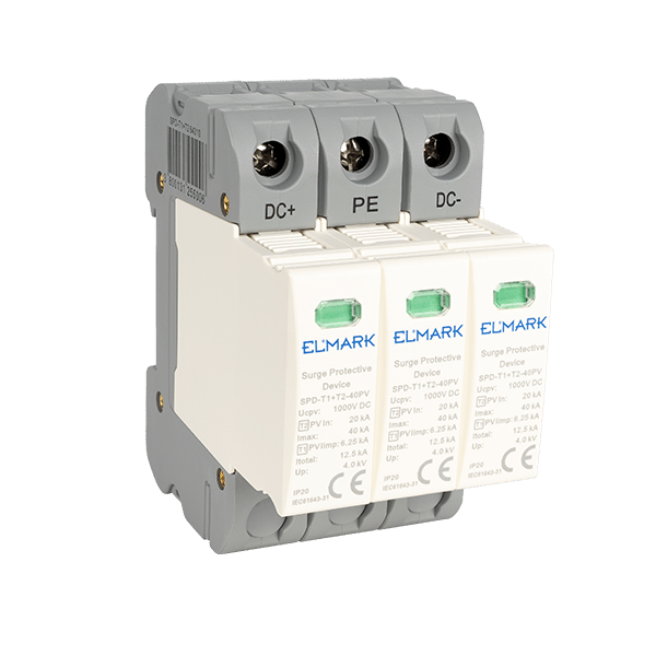 64310-2 ΑΝΤΙΚΕΡΑΥΝΙΚΑ T1+T2 3P SPD DC 1000V 12.5kA - Image 1