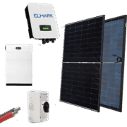 HYBRID Solar System 3P/10kW με Πάνελ 430W & Μπαταρία 10kWh – ELMARK