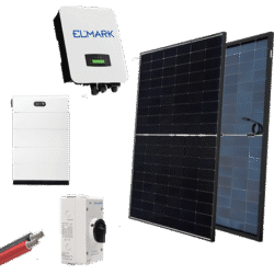 HYBRID Solar System 3P/10kW με Πάνελ 430W & Μπαταρία 10kWh – ELMARK