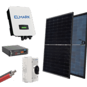 HYBRID Solar System 1P/3kW με Πάνελ 430W & Μπαταρία – ELMARK