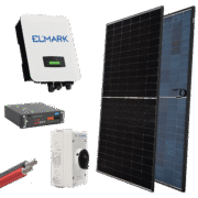 HYBRID Solar System 1P/3kW με Πάνελ 580W & Μπαταρία – ELMARK