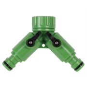 TWO WAY TAP ADAPTOR WITH SWIVEL 3/4
