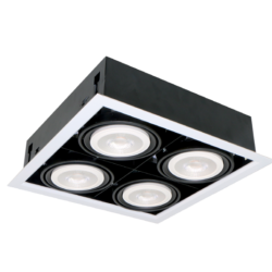 ΦΩΤΙΣΤΙΚΟ QUAD412 12W 4XE27 2700K ΓΚΡΙ ΣΚΟΥΡΟ