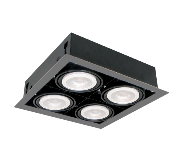 92QUAD4DGR QUAD4 PAR30 4ХE27 DARK GREY - Image 1