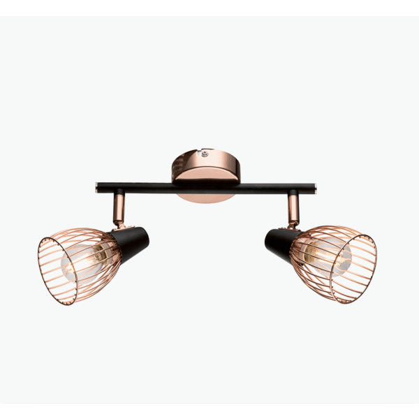 AMBIX ΣΠΟΤ 2XE14 ΜΑΥΡΟ/ΧΑΛΚΟΣ - Image 5