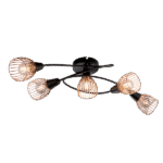 AMBIX ΣΠΟΤ 5XE14 ΜΑΥΡΟ/ΧΑΛΚΟΣ - Image 4