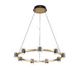 AXEL LED ΠΟΛΥΦΩΤΟ 72W 3000K ΜΑΥΡΟ/ΧΡΥΣΟ - Image 9