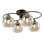 JAY ΠΟΛΥΦΩΤΟ 4XE27 ΜΑΥΡΟ/ΜΠΡΟΝΖΕ - Image 4