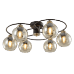 JAY ΠΟΛΥΦΩΤΟ 6XE27 ΜΑΥΡΟ/ΜΠΡΟΝΖΕ - Image 4