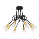 MYA ΠΟΛΥΦΩΤΟ 8XE27 ΜΑΥΡΟ/ΧΡΥΣΟ - Image 5