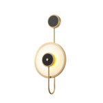 NUBIA LED WALL LAMP 5W 3000K, BLACK+GOLD - Image 4