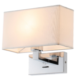 ROSA WALL LAMP 1XE27, CHROME - Image 4