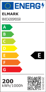 VECA SMD LED ΚΑΜΠΑΝΑ 200W 5500K IP65 ΣΚΟΎΡΟ ΓΚΡΙ - Image 4