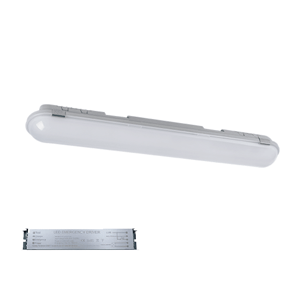 9BR40LEDNEWE-6 BELLA LED FIXTURE 40W 4000K IP65+ EM 120lm/W - Image 1