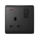LONDON SINGLE SOCKET WITH 1P BUTTON SWITCH NEON AN - Image 5
